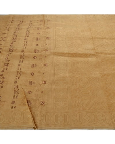 Sanskriti Vintage Green Sarees 100% Pure Organza Silk Woven Craft Fabric Sari, PS-54176-Green-Woven Work-100% Pure Organza Silk-4