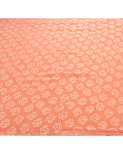 Sanskriti Vintage Peach Sarees Georgette Brasso Work Sari Craft Premium Fabric, PS-54199-Peach-Brasso Work-Georgette Silk-4