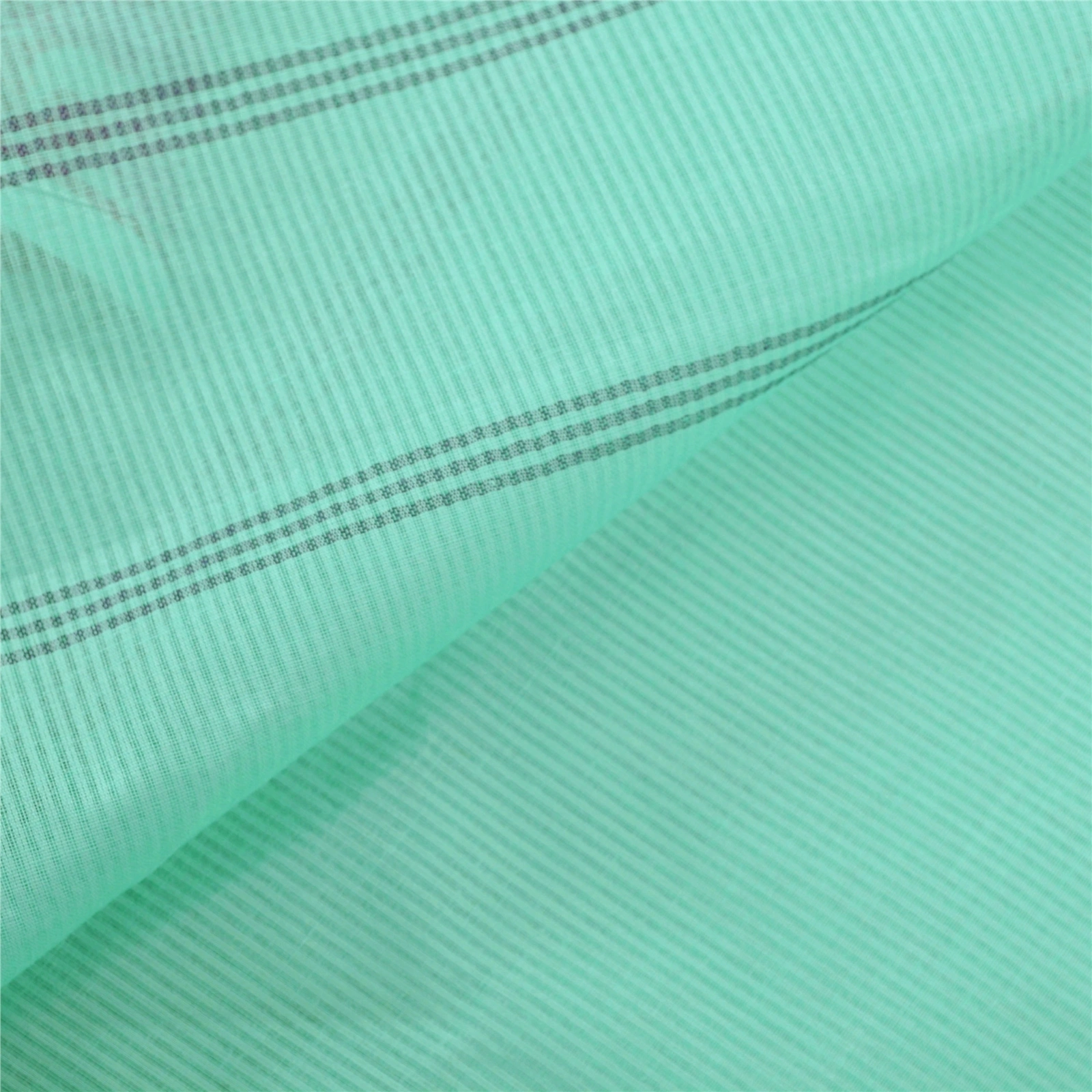 Sanskriti Vintage Green Indian Sari Pure Cotton Woven Fabric Premium Sarees, PS-55077-Green-Woven Work-100% Pure Cotton-3