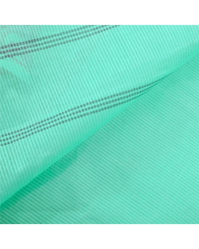 Sanskriti Vintage Green Indian Sari Pure Cotton Woven Fabric Premium Sarees, PS-55077-Green-Woven Work-100% Pure Cotton-3