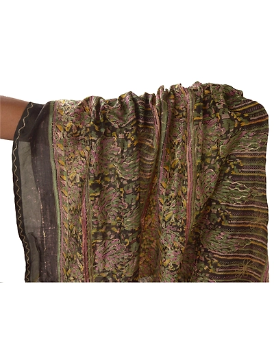 Sanskriti Vintage Pink Sarees Blend Silk Hand Embroidered Craft Fabric Zari Sari, PS-55183-Shade Of Pink-Zari Work-Blend Silk-7