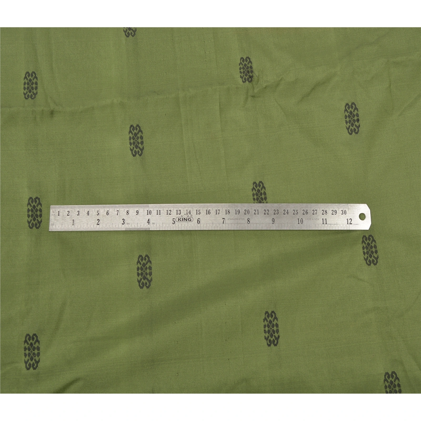 Sanskriti Vintage Green Sarees Art Silk Woven Craft Fabric Premium 5 Yard Sari, PS-55235-Green-Woven Work-Art ( Artificial) Silk-4