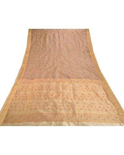 Sanskriti Vintage Rusty Purple Sarees Art Silk Woven Craft Fabric Premium Sari, PS-55343-Rusty Purple-Woven Work-Art ( Artificial) Silk-9