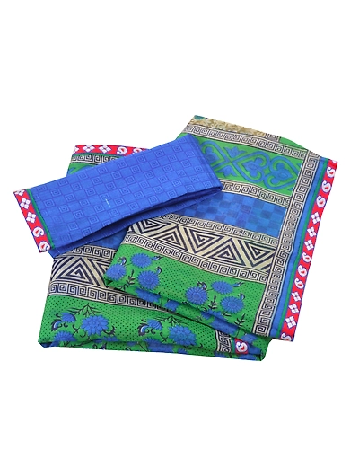 Sanskriti Vintage Sarees Art Silk Printed Craft Fabric Premium Sari Blouse Pc, PS-55418-Multi Color-Printed Work-Art (Artificial) Silk-6