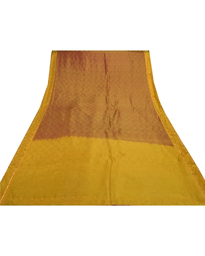Sanskriti Vintage Green Indian Sari 100% Pure Silk Sarees Premium Craft Fabric, PS-55592-Shade Of Green-Woven Work-100% Pure Silk-8