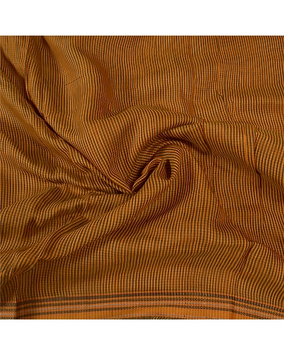 Sanskriti Vintage Mustard Indian Sari Pure Cotton Woven Sarees Premium Fabric, PS-55843-Mustard-Woven Work-100% Pure Cotton-6