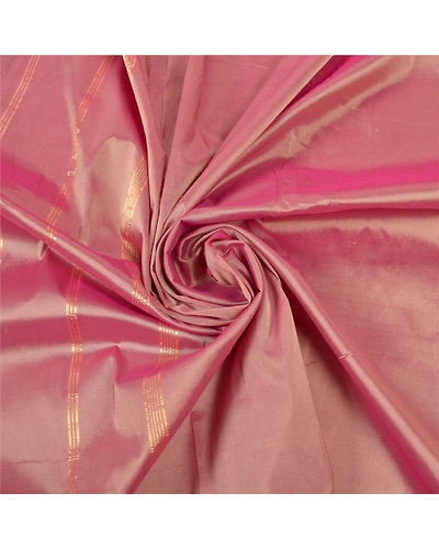 Sanskriti Vintage Pink Sarees Art Silk Woven Sari Premium Craft 5 Yard Fabric, PS-55913-Pink-Woven Work-Art (Artificial) Silk-6