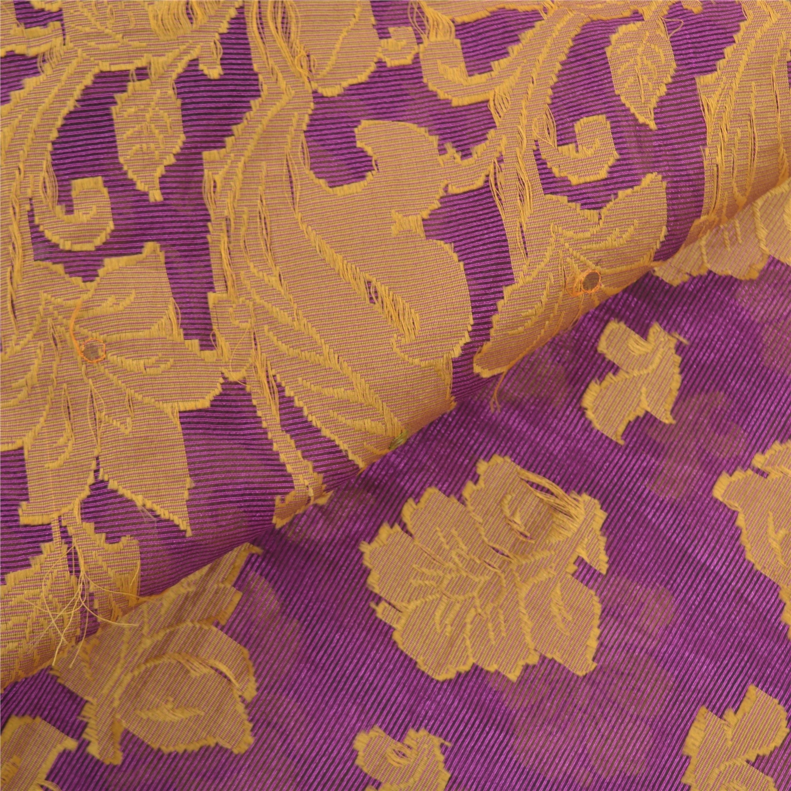 Sanskriti Vintage Purple Sarees Art Silk Hand-Woven Sari Fabric Stitched Blouse, PS-57096-Purple-Hand- Woven Work-Art (Artificial) Silk-2