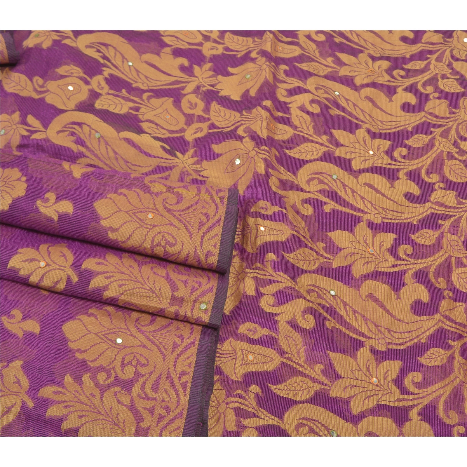 Sanskriti Vintage Purple Sarees Art Silk Hand-Woven Sari Fabric Stitched Blouse, PS-57096-Purple-Hand- Woven Work-Art (Artificial) Silk-7