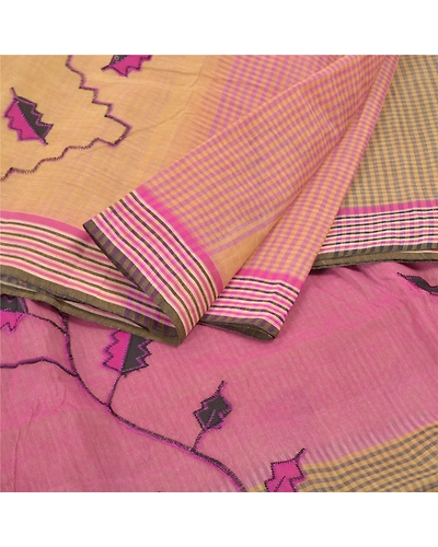 Sanskriti Vintage Purple Sarees Pure Cotton Woven Chettinad/Kandangi Sari Fabric, PS-57204-Purple-Woven Work-100% Pure Cotton-2