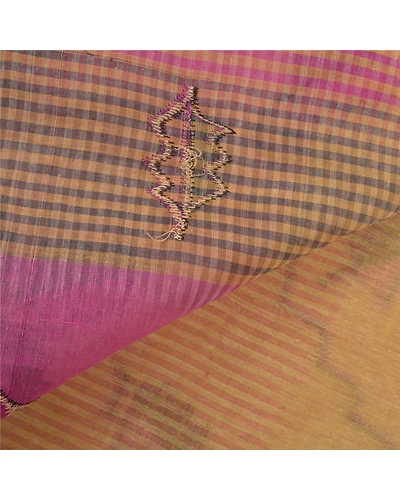 Sanskriti Vintage Purple Sarees Pure Cotton Woven Chettinad/Kandangi Sari Fabric, PS-57204-Purple-Woven Work-100% Pure Cotton-3