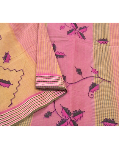 Sanskriti Vintage Purple Sarees Pure Cotton Woven Chettinad/Kandangi Sari Fabric, PS-57204-Purple-Woven Work-100% Pure Cotton-10