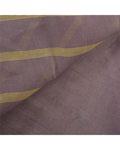 Sanskriti Vintage Rusty Purple Sarees Blend Cotton Embroidered Woven Sari Fabric, PS-57268-Rusty Purple-Woven Work-Blend Cotton-2