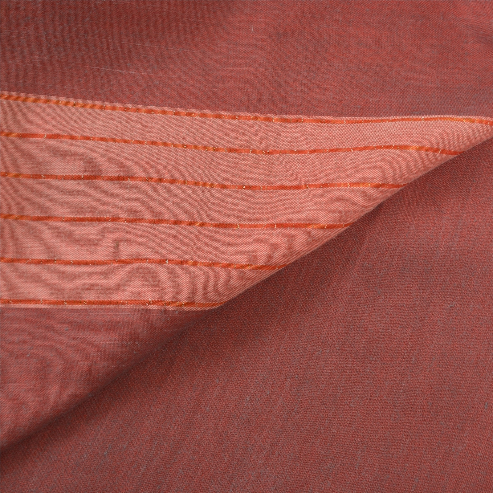 Sanskriti Vintage Indian Sarees Blend Cotton Woven Ilkal Premium Sari Fabric, PS-57392-Shade Of Dark Red &amp; Pink-Hand Woven Work-Blend Cotton-3