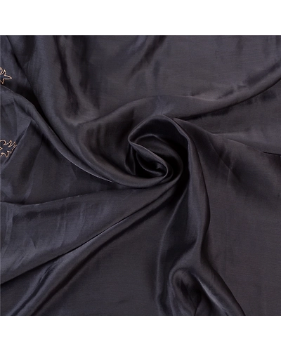 Sanskriti Vintage Black Sarees Art Silk Hand Beaded Premium Sari Mirror Fabric, PS-57736-Black-Mirror Work-Art (Artificial) Silk-6