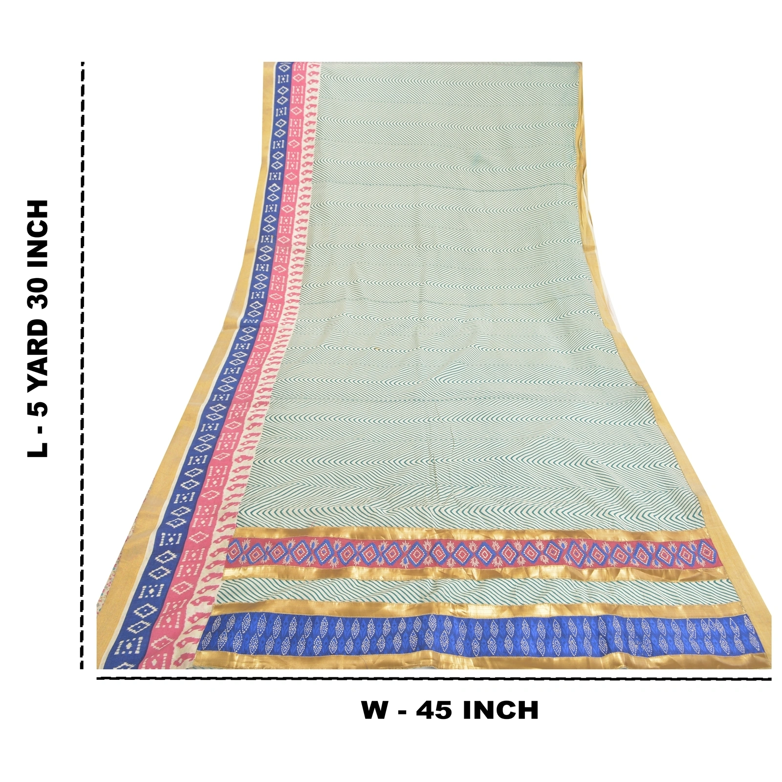 Sanskriti Vintage Indian Sarees Pure Cotton Embroidered Premium Sari Fabric, PS-57837-Multi Color-Patch Work-100% Pure Cotton-1