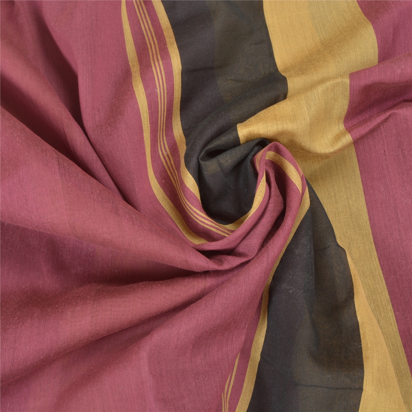 Sanskriti Vintage Indian Sarees Cotton Woven Premium Sari Craft 5 Yard Fabric, PS-57912-Multi Color-Woven Work-Cotton-6