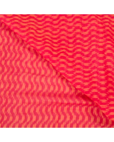 Sanskriti Vintage Red Indian Sarees 100% Pure Silk Woven 5 Yard Sari Fabric, PS-58248-Shade Of Red-Woven Work-100% Pure Silk-2