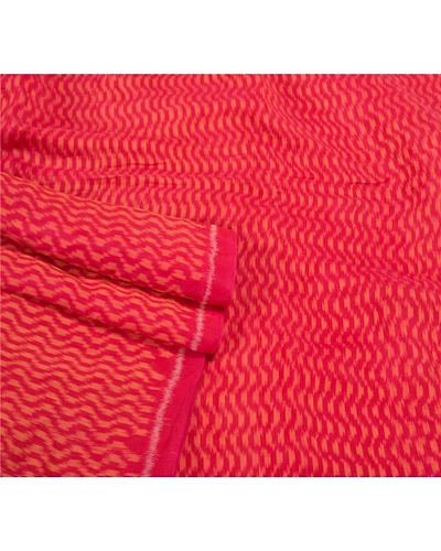 Sanskriti Vintage Red Indian Sarees 100% Pure Silk Woven 5 Yard Sari Fabric, PS-58248-Shade Of Red-Woven Work-100% Pure Silk-7