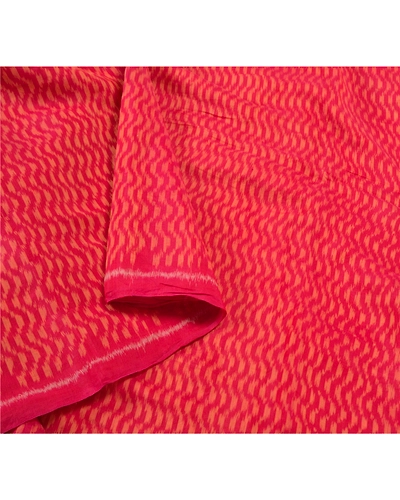 Sanskriti Vintage Red Indian Sarees 100% Pure Silk Woven 5 Yard Sari Fabric, PS-58248-Shade Of Red-Woven Work-100% Pure Silk-9