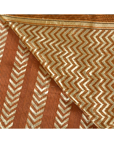 Sanskriti Vintage Mustard Sarees Blend Silk Woven Premium Sari Craft Fabric, PS-58843-Shade Of Mustard-Woven Work-Blend Silk (Not Pure Fabric)-2