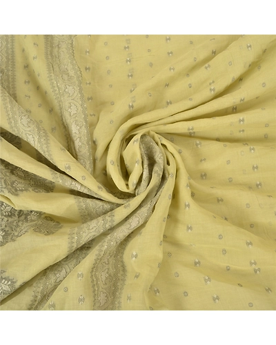 Sanskriti Vintage Light Green Sarees 100% Pure Cotton Hand-Woven Sari Fabric, PS-59268-Light Green-Woven Work-100% Pure Cotton-6