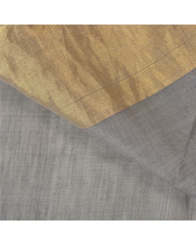 Sanskriti Vintage Grey Indian Sarees 100% Pure Silk Woven Sari Craft Fabric, PS-59669-Grey-Woven Work-100% Pure Silk-3