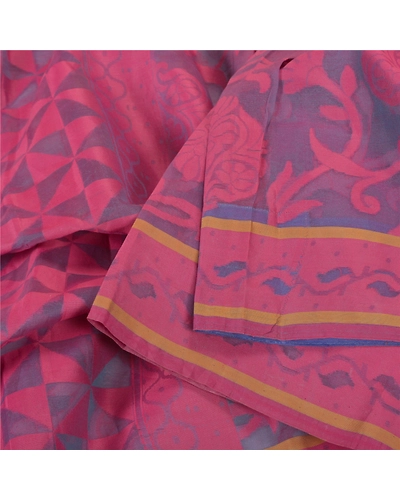 Sanskriti Vintage Blue Sarees Pure Organza Silk Woven Premium Sari Fabric, PS-59718-Shade Of Blue-Woven Work-100% Pure Organza Silk-2