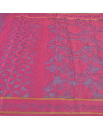 Sanskriti Vintage Blue Sarees Pure Organza Silk Woven Premium Sari Fabric, PS-59718-Shade Of Blue-Woven Work-100% Pure Organza Silk-4