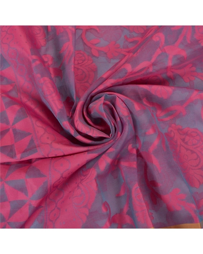 Sanskriti Vintage Blue Sarees Pure Organza Silk Woven Premium Sari Fabric, PS-59718-Shade Of Blue-Woven Work-100% Pure Organza Silk-7