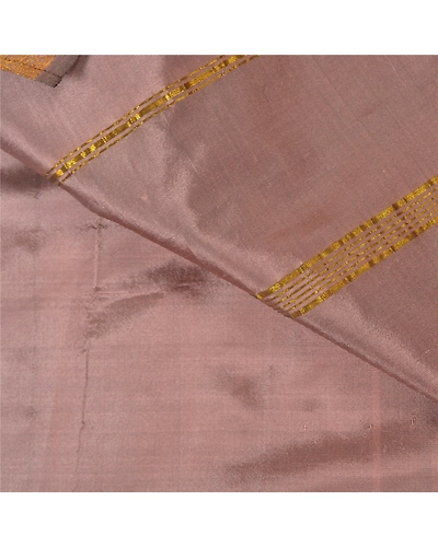 Sanskriti Vintage Mauve Sarees Art Silk Woven Zari Sari Craft 5 Yard Soft Fabric, PS-59788-Mauve-Zari Work-Art Silk-3