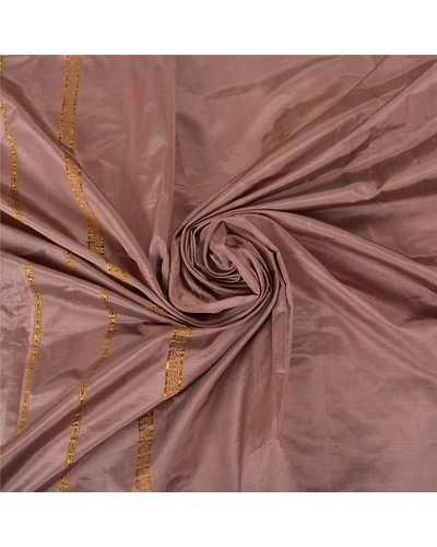 Sanskriti Vintage Mauve Sarees Art Silk Woven Zari Sari Craft 5 Yard Soft Fabric, PS-59788-Mauve-Zari Work-Art Silk-7