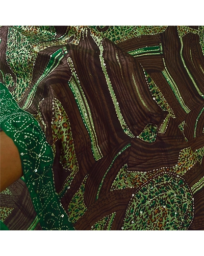 Sanskriti Vintage Purple Sarees Pure Silk Hand Embroidered Kantha Sari Fabric, PS-60034-Shade Of Purple &amp; Green-Thread Work-100% Pure Silk-4