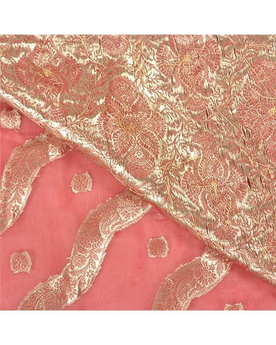 Sanskriti Vintage Dark Red Sarees Art Silk Hand Beaded Woven Ethnic Sari Fabric, PS-60152-Dark Red-Woven Work-Art Silk-3