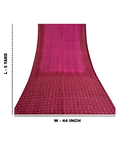 Sanskriti Vintage Purple Sarees Pure Silk Hand Beaded Woven Premium Sari Fabric, PS-60212-Purple-Zardozi Work-Pure Silk-1