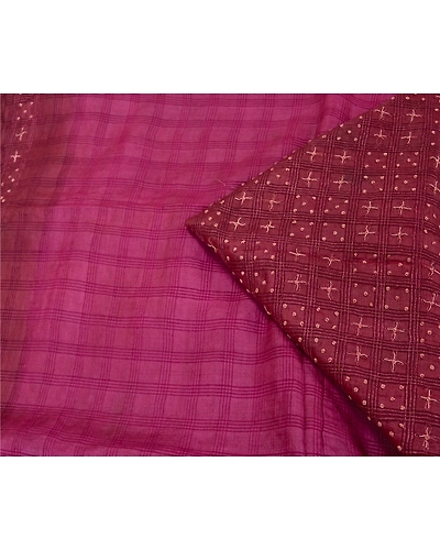 Sanskriti Vintage Purple Sarees Pure Silk Hand Beaded Woven Premium Sari Fabric, PS-60212-Purple-Zardozi Work-Pure Silk-2