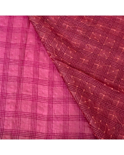Sanskriti Vintage Purple Sarees Pure Silk Hand Beaded Woven Premium Sari Fabric, PS-60212-Purple-Zardozi Work-Pure Silk-3