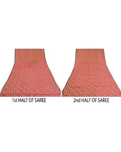 Sanskriti Vintage Purple Sarees Pure Organza Silk Hand Beaded Woven Sari Fabric, PS-60272-Purple-Woven Work-100% Pure Organza Silk-6