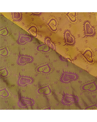 Sanskriti Vintage Green Indian Sarees Art Silk Woven Premium Sari Fabric, PS-60283-Shade Of Green-Woven Work-Art Silk-3