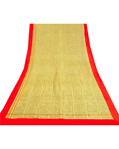 Sanskriti Vintage Green Sarees 100% Pure Silk Printed Woven Kota Sari Fabric, PS-60391-Green &amp; White-Printed Work-Pure Silk-9