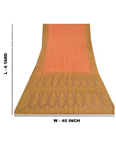 Sanskriti Vintage Pink Sarees 100% Pure Silk Woven Premium Sari Craft Fabric, PS-60687-Shade Of Rusty Purple &amp; Pink-Woven Work-100% Pure Silk-1