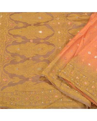 Sanskriti Vintage Pink Sarees 100% Pure Silk Woven Premium Sari Craft Fabric, PS-60687-Shade Of Rusty Purple &amp; Pink-Woven Work-100% Pure Silk-2