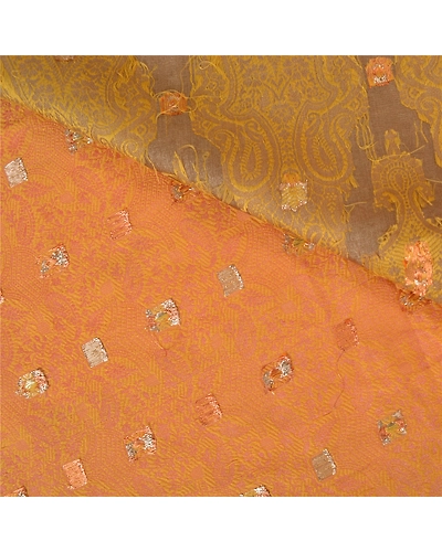 Sanskriti Vintage Pink Sarees 100% Pure Silk Woven Premium Sari Craft Fabric, PS-60687-Shade Of Rusty Purple &amp; Pink-Woven Work-100% Pure Silk-3