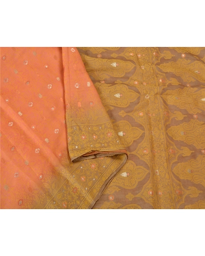 Sanskriti Vintage Pink Sarees 100% Pure Silk Woven Premium Sari Craft Fabric, PS-60687-Shade Of Rusty Purple &amp; Pink-Woven Work-100% Pure Silk-10