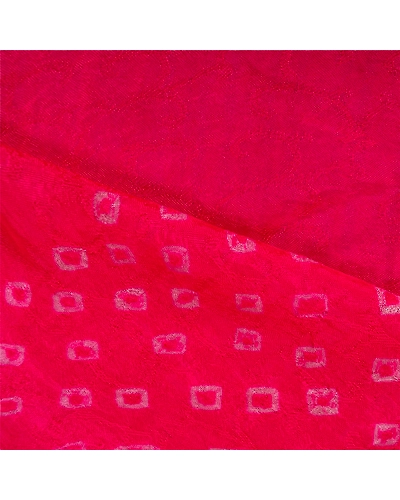 Sanskriti Vintage Purple Sarees Blend Silk Bandhani Woven Premium Sari Fabric, PS-60779-Purple &amp; Pink-Bandhani Work-Blend Silk-3