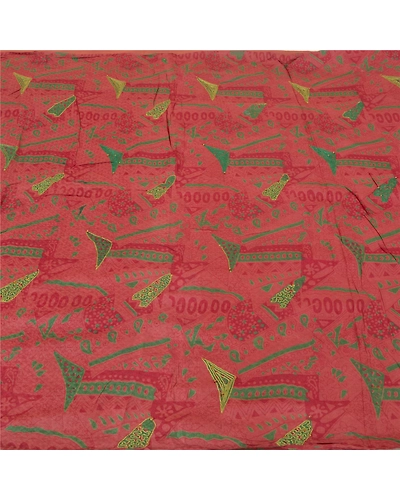 Sanskriti Vintage Pink Sarees 100% Pure Silk Hand Embroidered Sari Craft Fabric, PS-60789-Shade Of Pink-Thread Work-Pure Silk-4