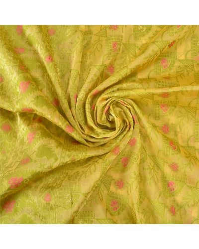 Sanskriti Vintage Cream Sarees Organza Hand-Woven Dhakai Jamdani Sari Fabric, PS-60850-Shade Of Cream-Thread Work-Organza-7