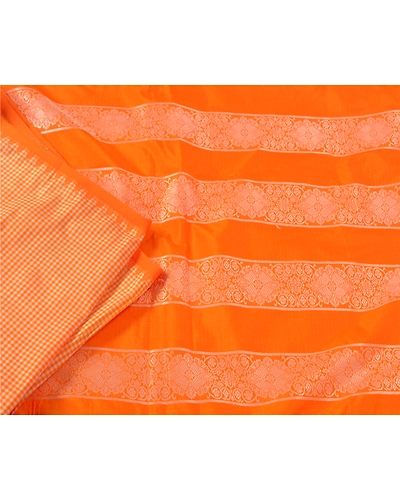 Sanskriti Vintage Yellow Indian Sarees Art Silk Woven Premium Sari Craft Fabric, PS-60869-Yellow-Woven Work-Art Silk-2