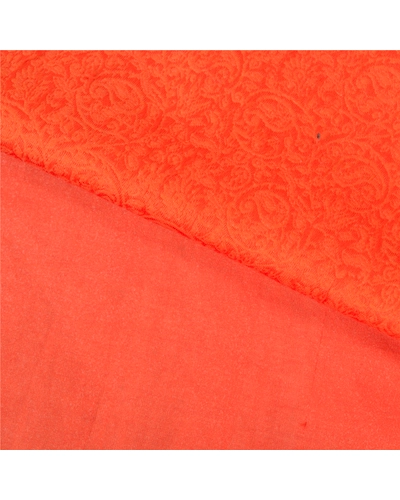 Sanskriti Vintage Orange Sarees Pure Silk Hand-Woven Premium Sari Craft Fabric, PS-61026-Orange-Woven Work-Pure Silk-3