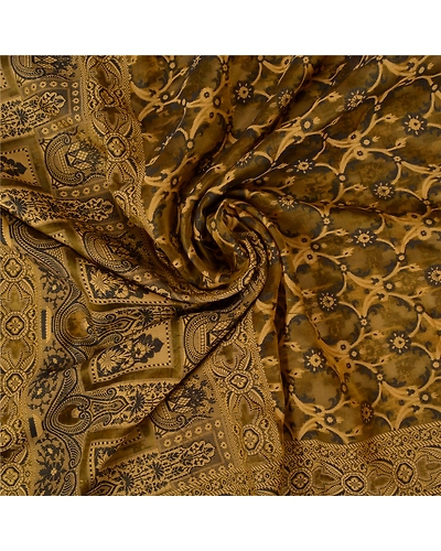 Sanskriti Vintage Green Sarees Pure Organza Silk Woven Premium Sari Fabric, PS-61166-Green-Woven Work-Pure Organza Silk-7